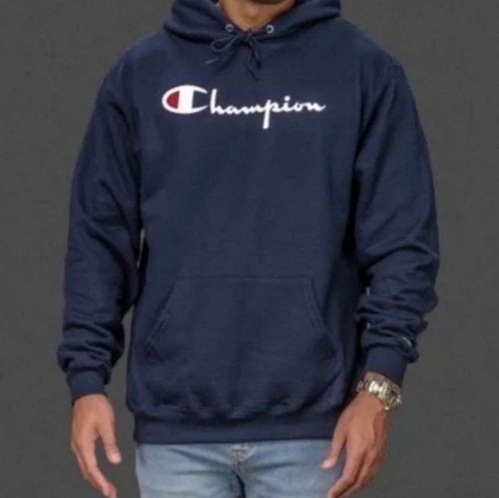 Champion Men's Navy Blue Sweatshirt
